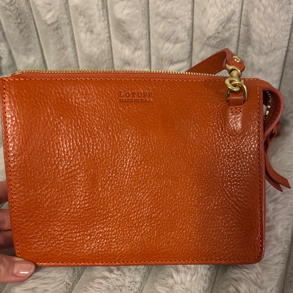 Lotuff Vibrant Orange Crossbody Bag